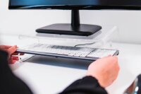 BAKKER ELKHUIZEN Monitorständer Q-riser 100 transparent