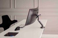BAKKER ELKHUIZEN Monitor-Halterung BE Flexible Single BNEBFSDG dunkelgrau für Monitore, Tischklemme