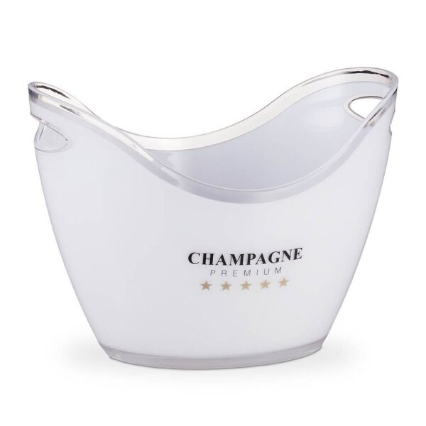 relaxdays Champagnerkühler weiß