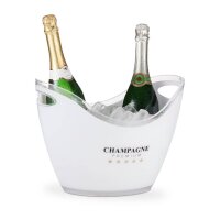 relaxdays Champagnerkühler weiß