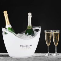 relaxdays Champagnerkühler weiß