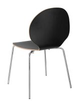 Nowy Styl Schalenstühle Cafe VI schwarz Holz, 4 St.