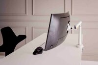 BAKKER ELKHUIZEN Monitor-Halterung BE Flexible Single BNEBFSW weiß für Monitore, Tischklemme
