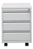 Gürkan Rollcontainer lichtgrau 3 Auszüge 46,0 x 79,0 x 62,0 cm