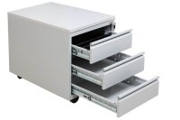 Gürkan Rollcontainer lichtgrau 3 Auszüge 46,0 x 79,0 x 62,0 cm