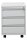 Gürkan Rollcontainer lichtgrau 3 Auszüge 46,0 x 79,0 x 62,0 cm