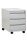 Gürkan Rollcontainer lichtgrau 3 Auszüge 46,0 x 79,0 x 62,0 cm