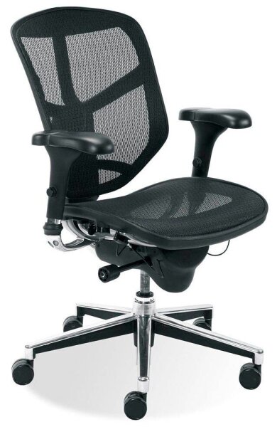 Nowy Styl Bürostuhl Enjoy Stoff schwarz, Gestell chrom