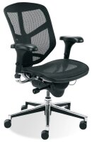Nowy Styl Bürostuhl Enjoy Stoff schwarz, Gestell chrom