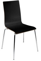 Nowy Styl Schalenstühle Cafe VII schwarz Holz, 4 St.