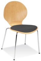 Nowy Styl Schalenstühle Cafe VI buche, schwarz Holz,...