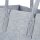 relaxdays Kaminholztasche 27,0 l grau 25,0 x 50,0 x 25,0 cm, 1 St.