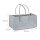 relaxdays Kaminholztasche 27,0 l grau 25,0 x 50,0 x 25,0 cm, 1 St.