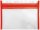 VELOFLEX Reißverschlussbeutel VELOBAG® DIN A5 transparent/rot 0,3 mm, 1 St.