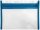 VELOFLEX Reißverschlussbeutel VELOBAG® DIN A5 transparent/blau 0,3 mm, 1 St.