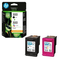 HP 300(CN637EE) schwarz, color Druckerpatronen, 2er-Set