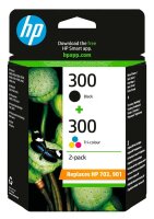 HP 300(CN637EE) schwarz, color Druckerpatronen, 2er-Set