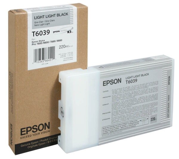 EPSON T6039 light light schwarz Druckerpatrone