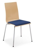 Nowy Styl Schalenstühle Cafe VII buche, blau Holz, 4...