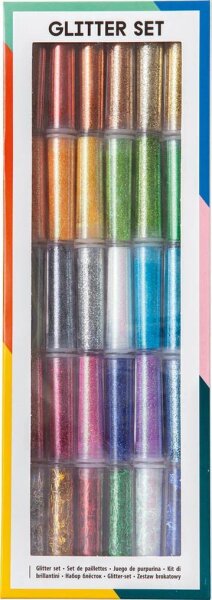 folia Bastelset Glitterbox mehrfarbig
