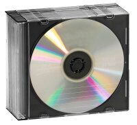 Intenso 1er CD-/DVD-Hüllen Slim Cases transparent,...