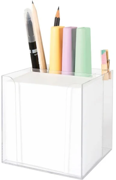folia Zettelbox mit Stiftehalter transparent inkl. 700...
