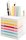 folia Zettelbox mit Stiftehalter transparent inkl. 700 Notizzettel farbig sortiert, 1 St.