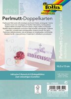 10 folia Faltkarten mit Briefumschlägen pastell DIN...
