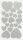folia Moosgummi Glitter Herzen rot und silber 40 St.