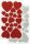 folia Moosgummi Glitter Herzen rot und silber 40 St.