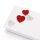 folia Moosgummi Glitter Herzen rot und silber 40 St.