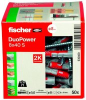 fischer DuoPower 8x40 S 2K 535460 Dübel mit...