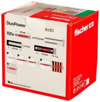 fischer DuoPower 6x50 2K 538250 Universaldübel Ø 6 mm x 50 mm, 100 St.