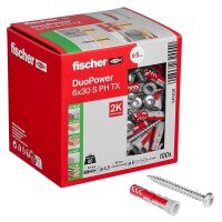 fischer DuoPower 6x30 S PH TX 545838 Dübel mit...