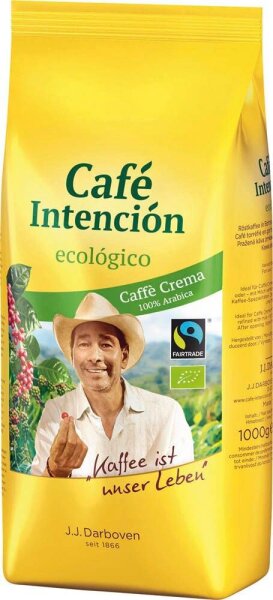 Café Intención ecológico Café Crema Bio-Kaffeebohnen, Arabicabohnen kräftig, 1 kg