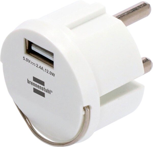 brennenstuhl USB-A 12W Power Adapter Ladeadapter weiß, 12 Watt