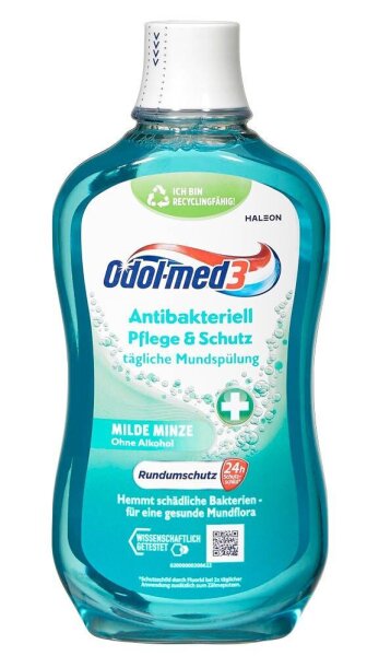 Odol-med3® ANTIBAKTERIELL PFLEGE & SCHUTZ Mundspülung 500 ml