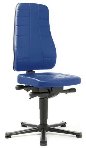 bimos Arbeitsdrehstuhl All-In-One blau Kunstleder