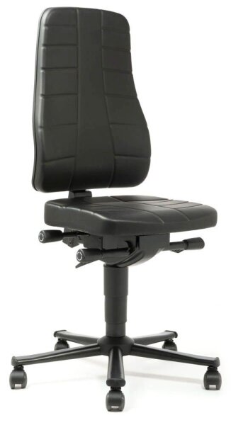 bimos Arbeitsdrehstuhl All-In-One schwarz Kunstleder