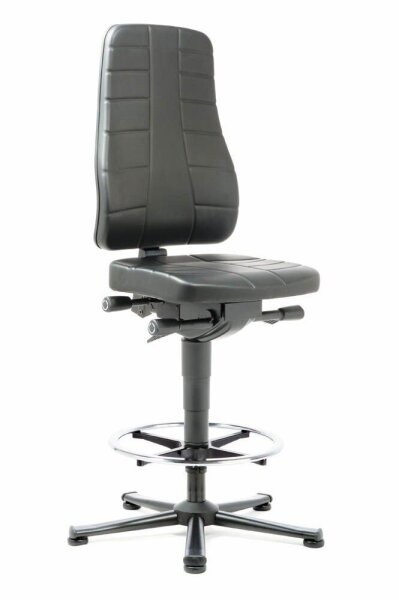 bimos Arbeitsdrehstuhl All-In-One schwarz Kunstleder