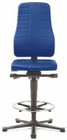bimos Arbeitsdrehstuhl All-In-One blau Kunstleder