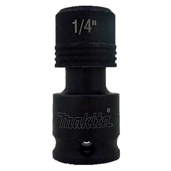 makita Bit-Adapter B-68454, 3/8 Zoll Vierkant - 1/4 Zoll Sechskant, inkl. Sicherungsstift und O-Ring