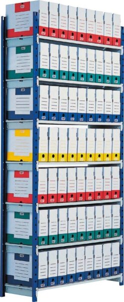 PAPERFLOW Schwerlastregal RangEco 7213D blau 100,0 x 34,0 x 200,0 cm