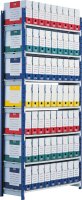PAPERFLOW Anbau-Schwerlastregal RangEco 7213S blau 100,0 x 34,0 x 200,0 cm