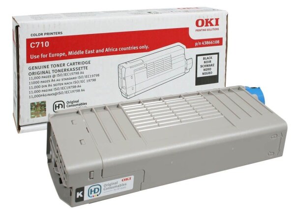 OKI 44318608  schwarz Toner