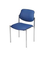 Nowy Styl Besucherstühle Styl blau Leder, 4 St.