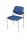 Nowy Styl Besucherstühle Styl blau Leder, 4 St.