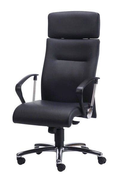 Nowy Styl Chefsessel Neo Leder schwarz, Gestell chrom