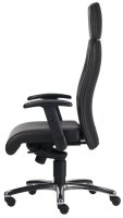 Nowy Styl Chefsessel Neo Leder schwarz, Gestell chrom