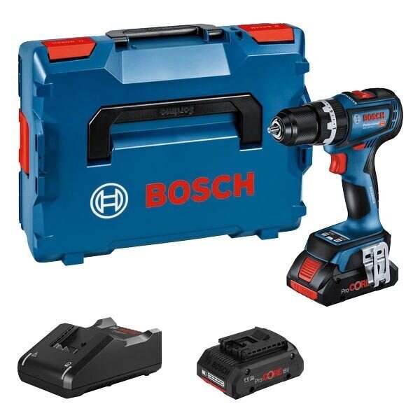 BOSCH Professional GSB 18V-90 C Akku-Schlagbohrschrauber 18,0 V, mit 2 Akkus